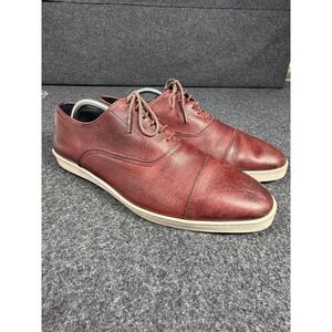 Allen Edmonds Park Avenue Sneaker Oxfords Mens 11.5 Burgundy Leather Cap Toe